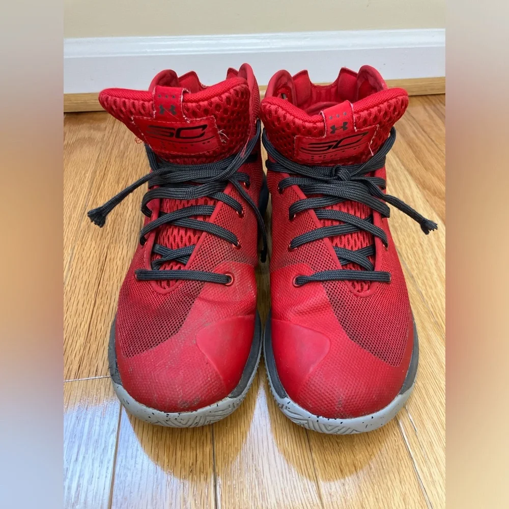 Under Armour Steph Curry Basketball shoes SC 3 Zero Red Size 7Y